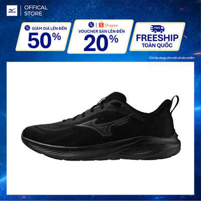 Giày Chạy Bộ Unisex Mizuno Enerzy Runnerz 2 - Đen - K1GA251001