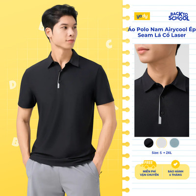 Áo Polo Nam Yody Airycool Ép Seam Lá Cổ Laser chạm là mát, mềm mại năng động co giãn MAPO25S026