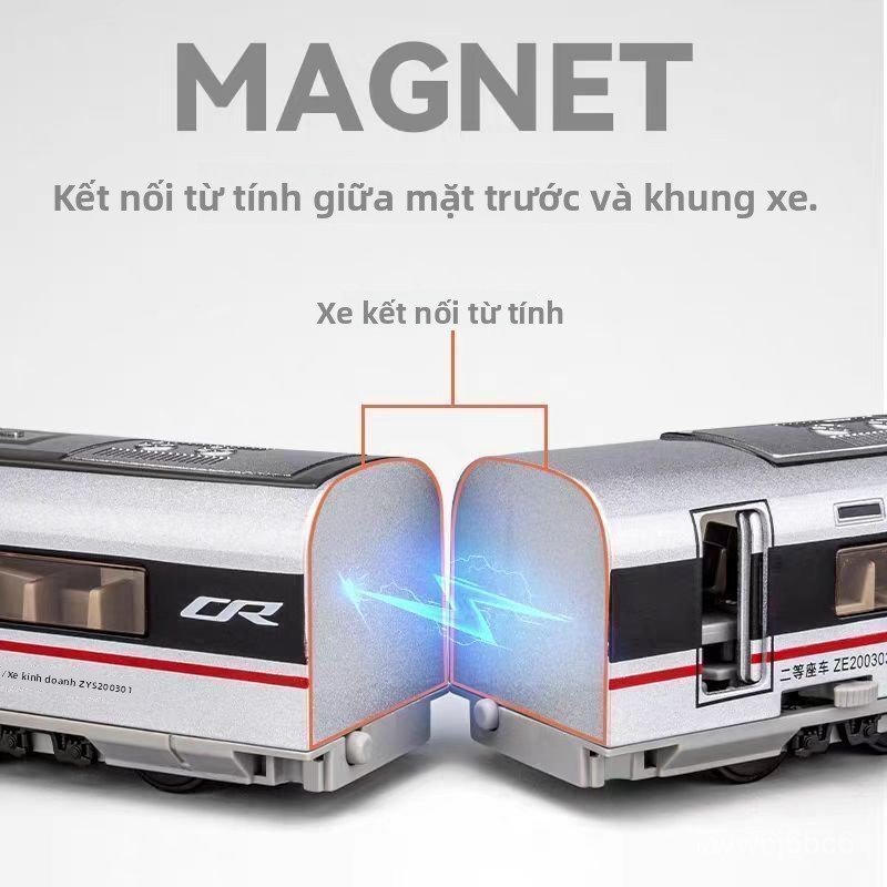 Mô hình tàu hỏa cao tốc Fuxing bằng hợp kim đồ chơi điện cho bé sinh nhật