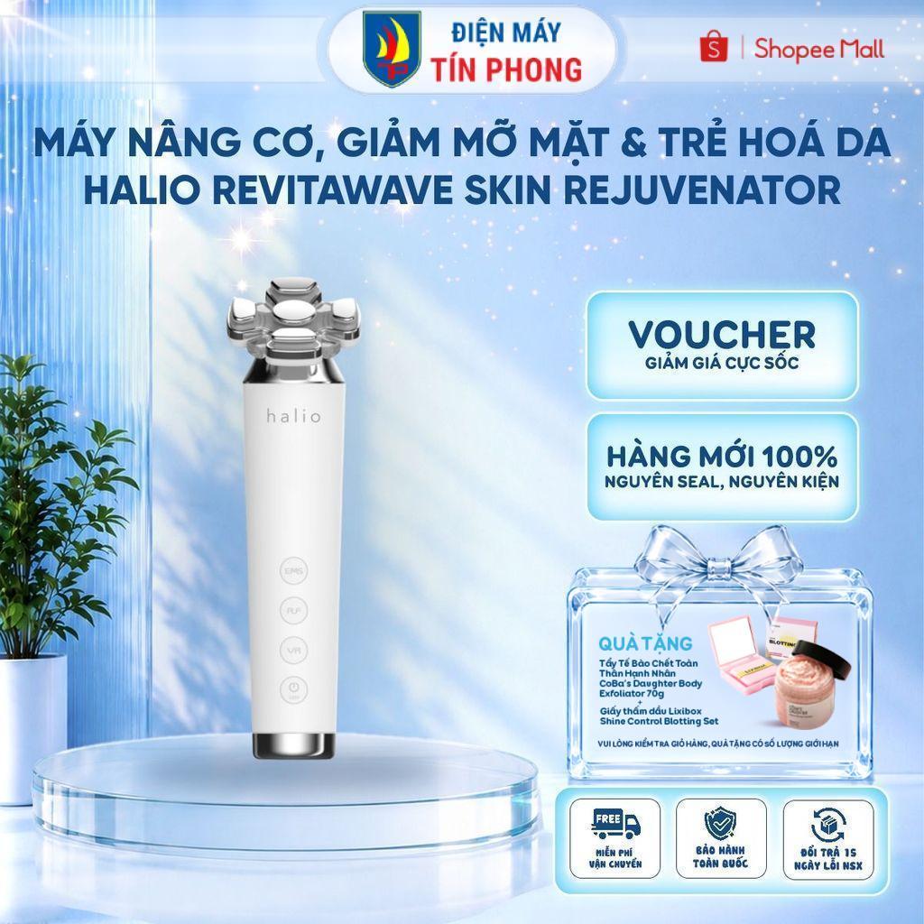 Máy nâng cơ, giảm mỡ mặt & trẻ hoá da kết hợp ánh sáng sinh học Halio RevitaWave Skin Rejuvenator