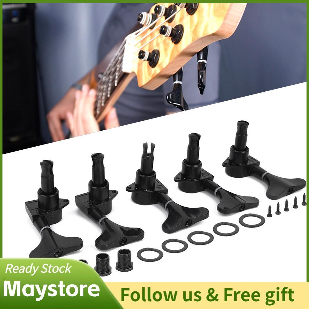 Maystoree Maystoree Electric Bass Tuning Pegs Keys All Sealed for Bass (Đen) Phụ kiện chơi