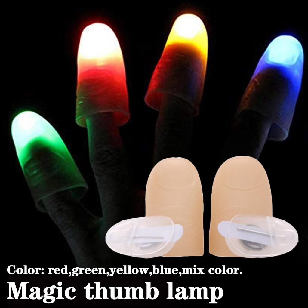 Magic Light Up Glow Thumbs Fingers Trick Xuất hiện cận cảnh phát sáng J2