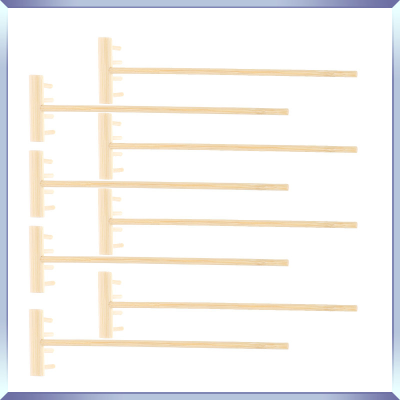 8 Chiếc Màu Be Zen Garden Rake Mini Tre Bộ Trà Phụ Kiện Gia Đình Để Bàn Cát Rakes Đồ Chơi