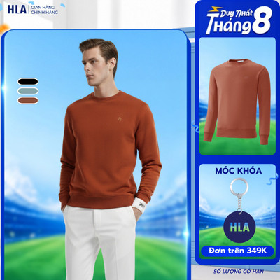 [BEST SELLER] Áo Sweater Lót Lông Nỉ Thu Đông HLA - Áo Dài Tay Dạng Hoodie Giữ Ấm Cao Cấp