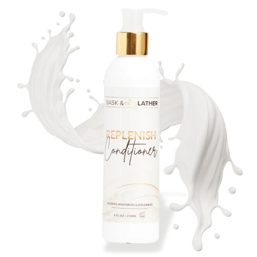 BASK & LATTHERReplenishConditioner – DeepHydrating, FormulaforElasticity & Detangling, -Free, Parabe