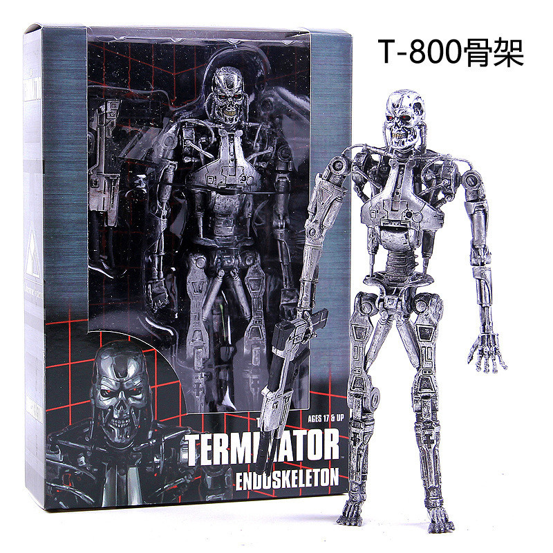 Hộp mô hình làm bằng tay NECA Terminator T800 Skeleton Future T1000