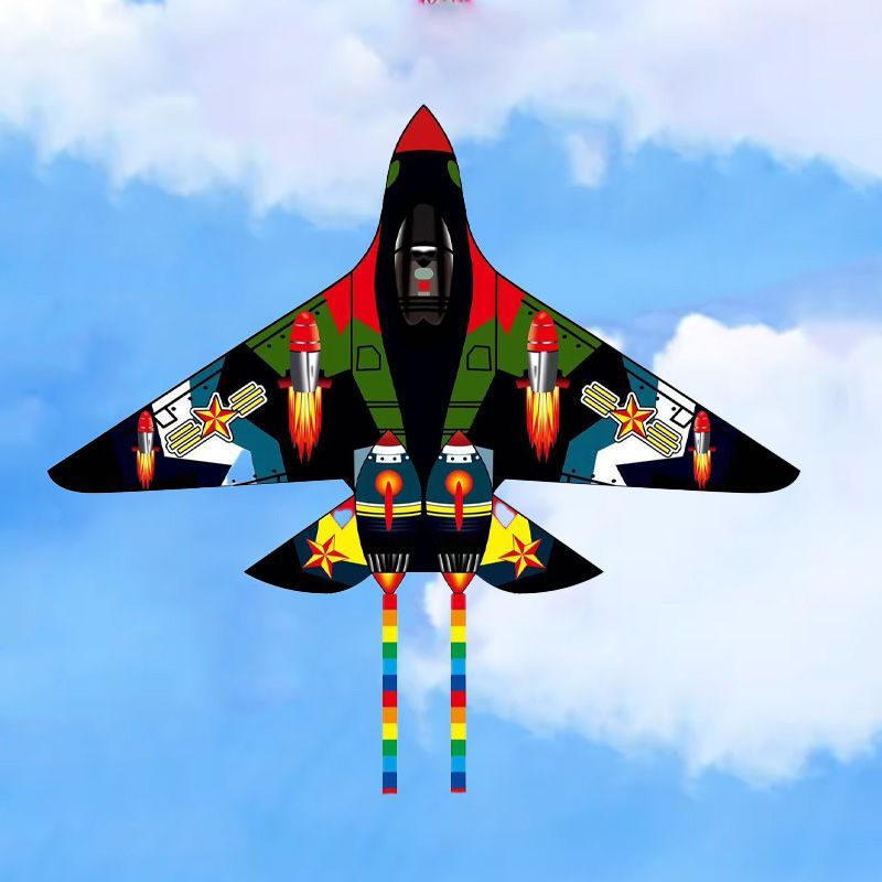New Product#Airplane kite2025New kite fighter jet for children3d 3D Cartoon Kite for Adults - Easy t