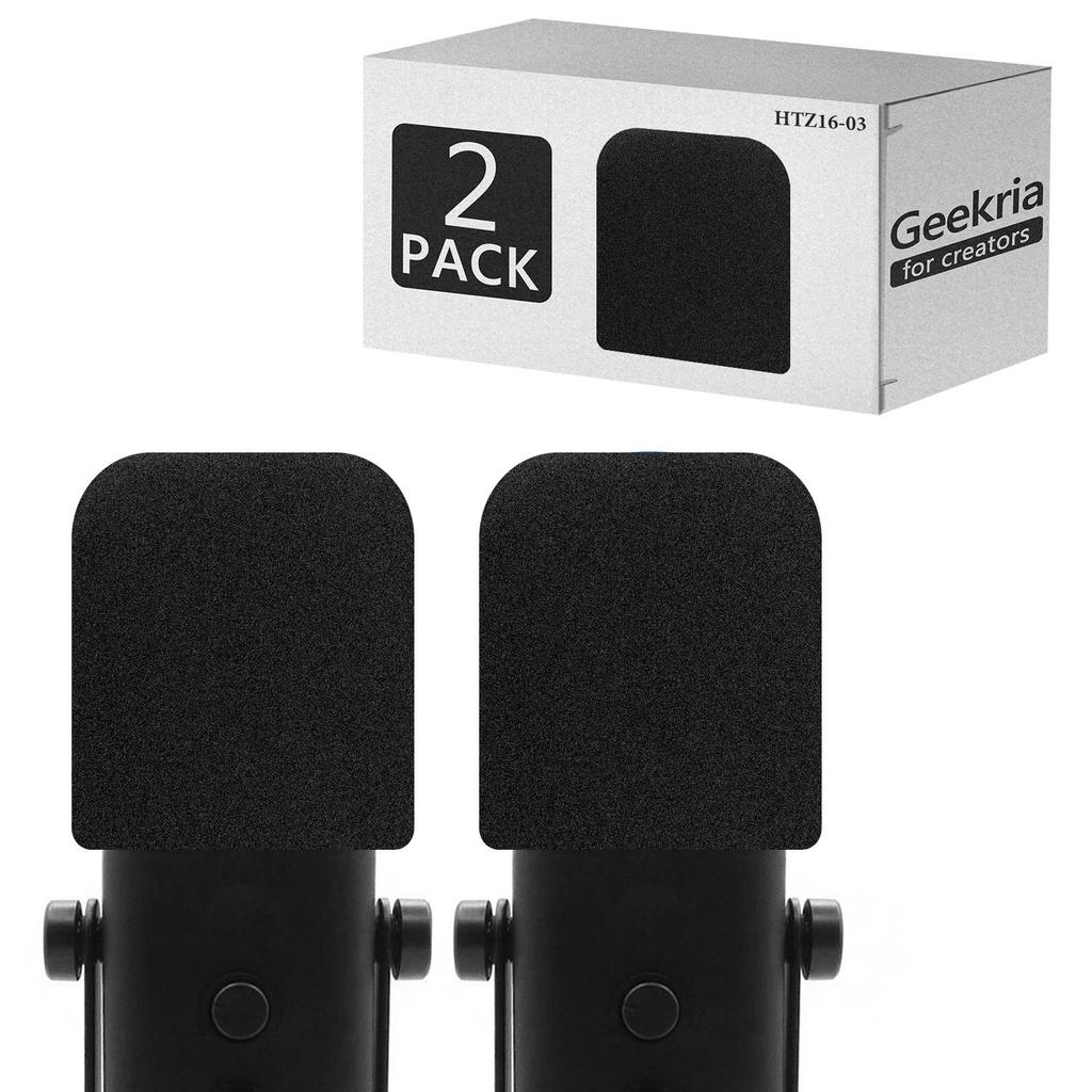 Geekria Thích Hợp Cho Non-Vandy FIFINE AmpliGame AM8 Micro Vuông Bọt Biển 2 Chiếc Gói