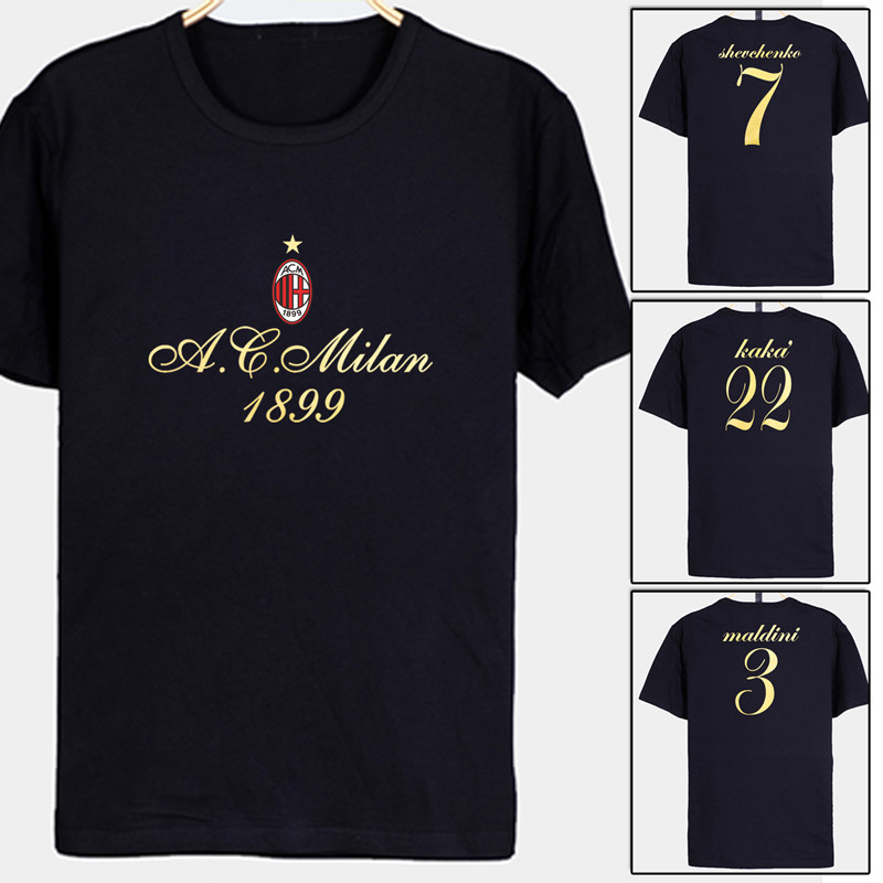 Áo thun Cotton cổ điển AC Milan Kacain Zaji Martini