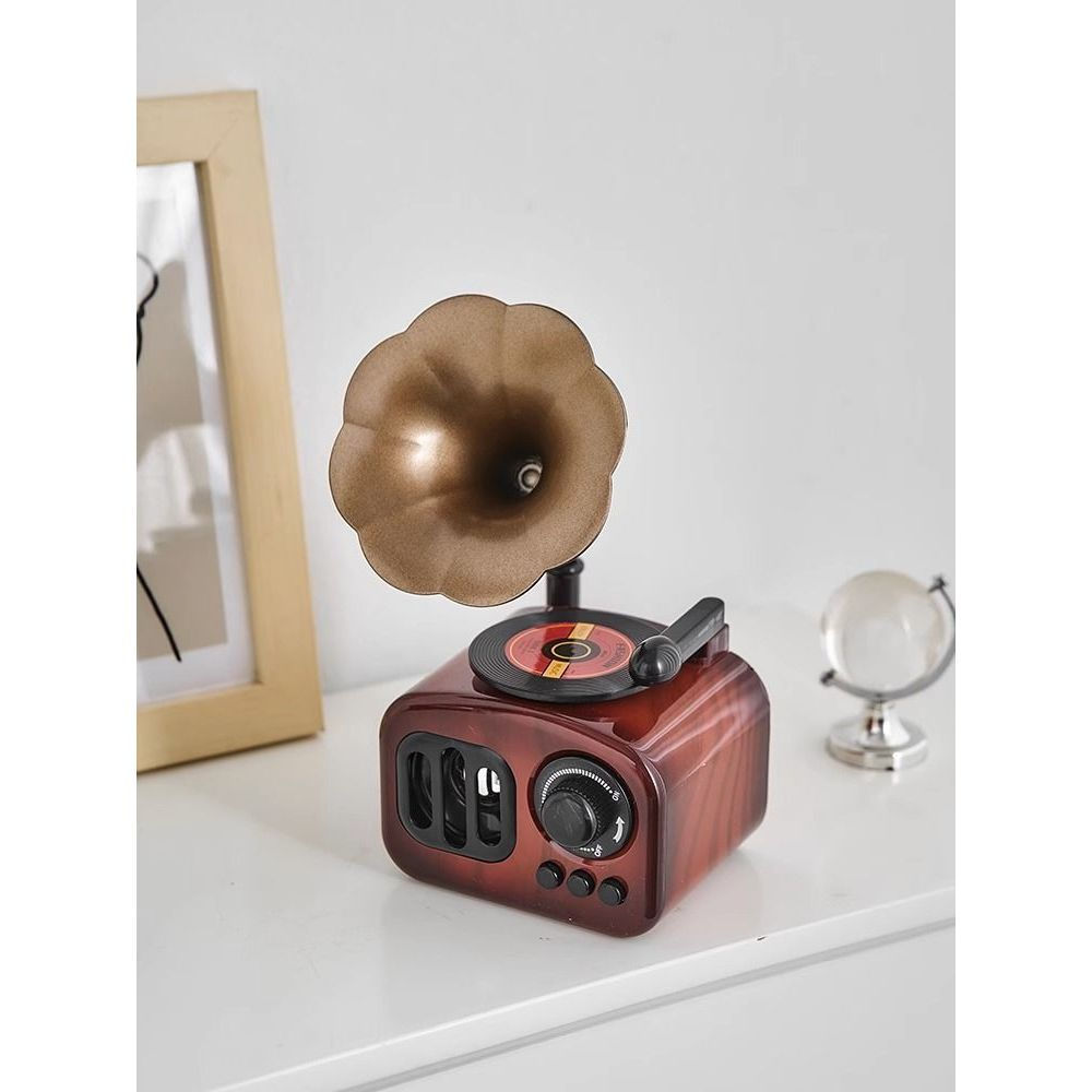 New Product#ins Retro Gramophone Music Box, Birthday Gift, Girls’ Bedroom Décor, Musical Box Ornamen