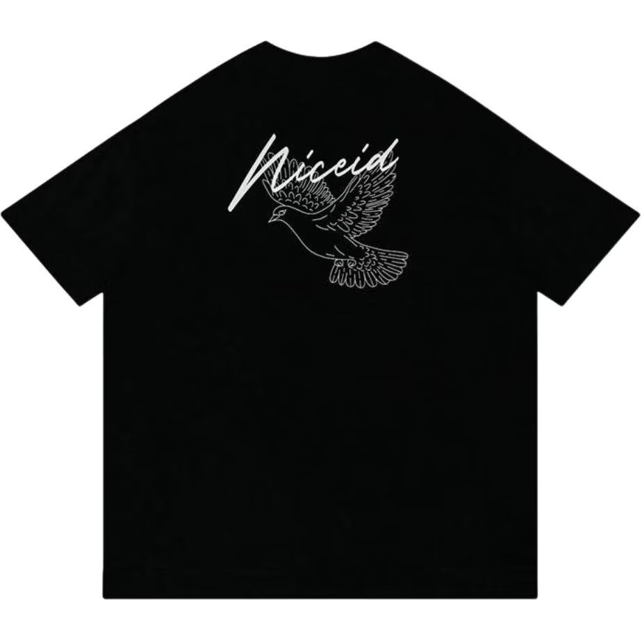88rising Preppy Phong Cách Đơn Giản Hoa Thêu Thân LOGO Rời Thường Ngày Phù Hợp Với Mỹ Áo Thun Ngắn T