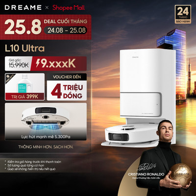 Dreame L10s Ultra Gen 2/L10s Ultra Gen 3/D20 Ultra/L10 Ultra Robot hút bụi thông minh |  | Giẻ lau xoay | BH 24 tháng