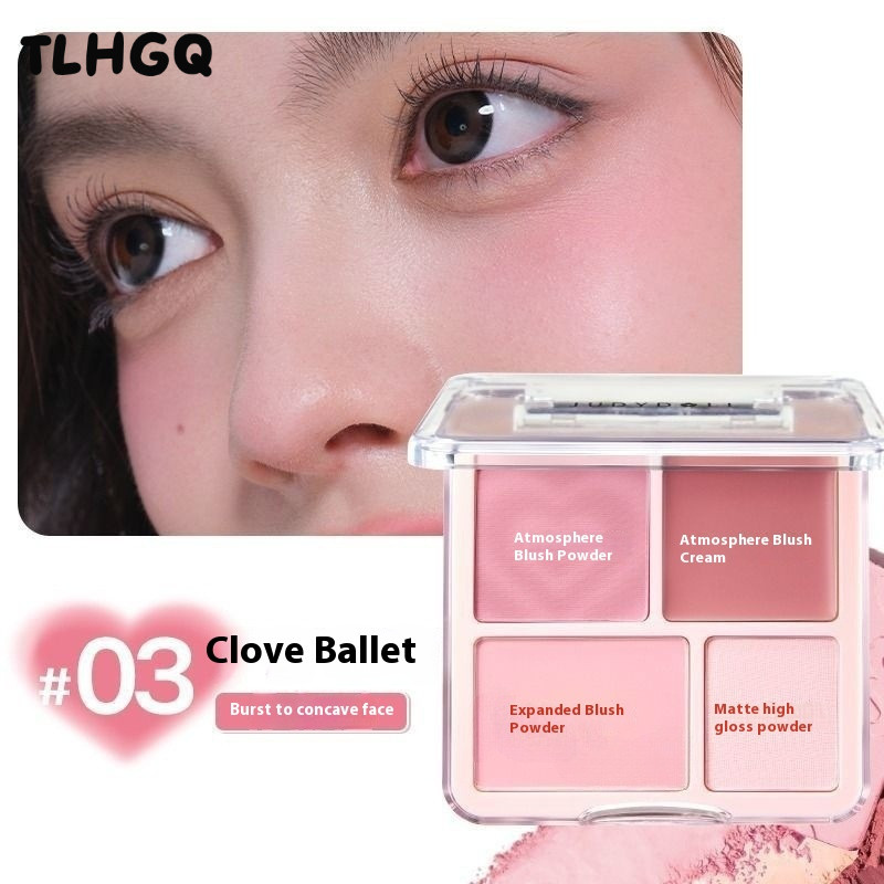 Bảng phấn má hồng bốn màu TL cho má hồng rạng rỡ và phát sáng