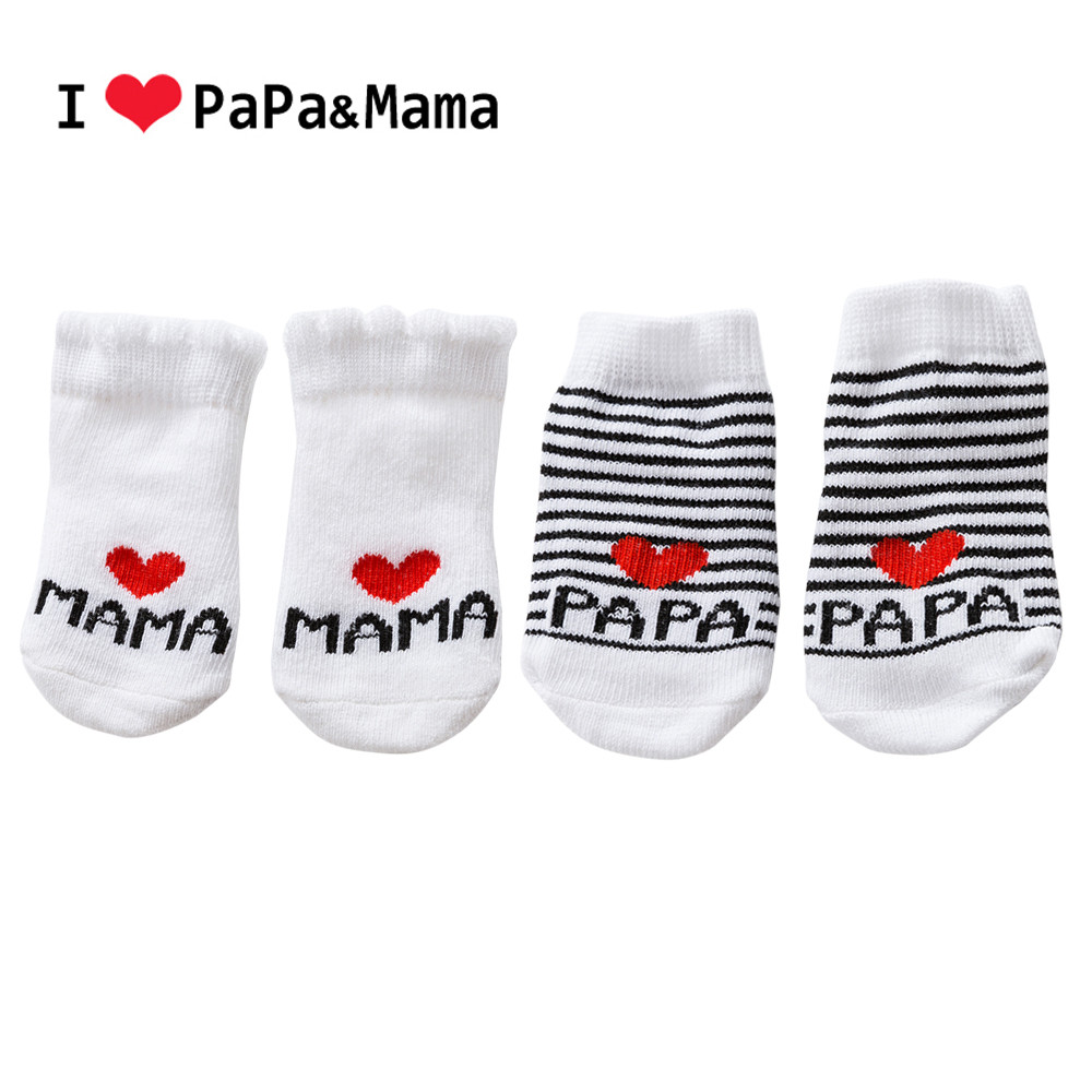 Tôi yêu papa & mama Tất Cotton cho bé I love Papa I love papa I love Mama