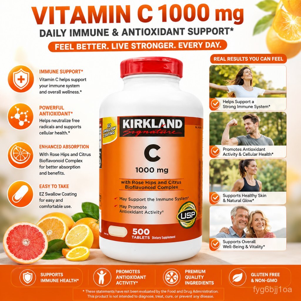 Vitamin C 1000mg Kirkland Signature 500 viên2221@