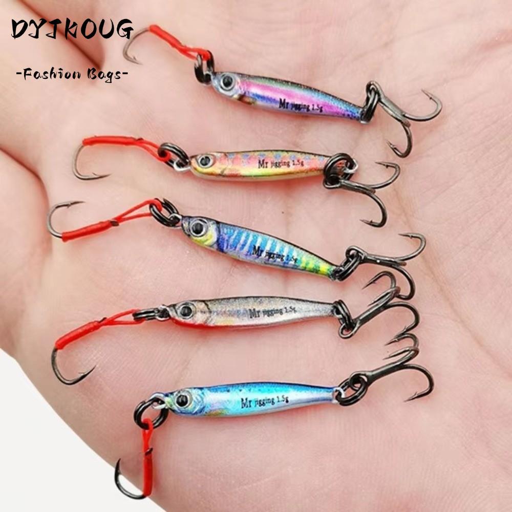 DJKOUG Micro Jigging Mồi, Trọng lượng 1,5 / 3g / 5g Bionics Design Mini Jig Lure, Mini Bionic Mini S
