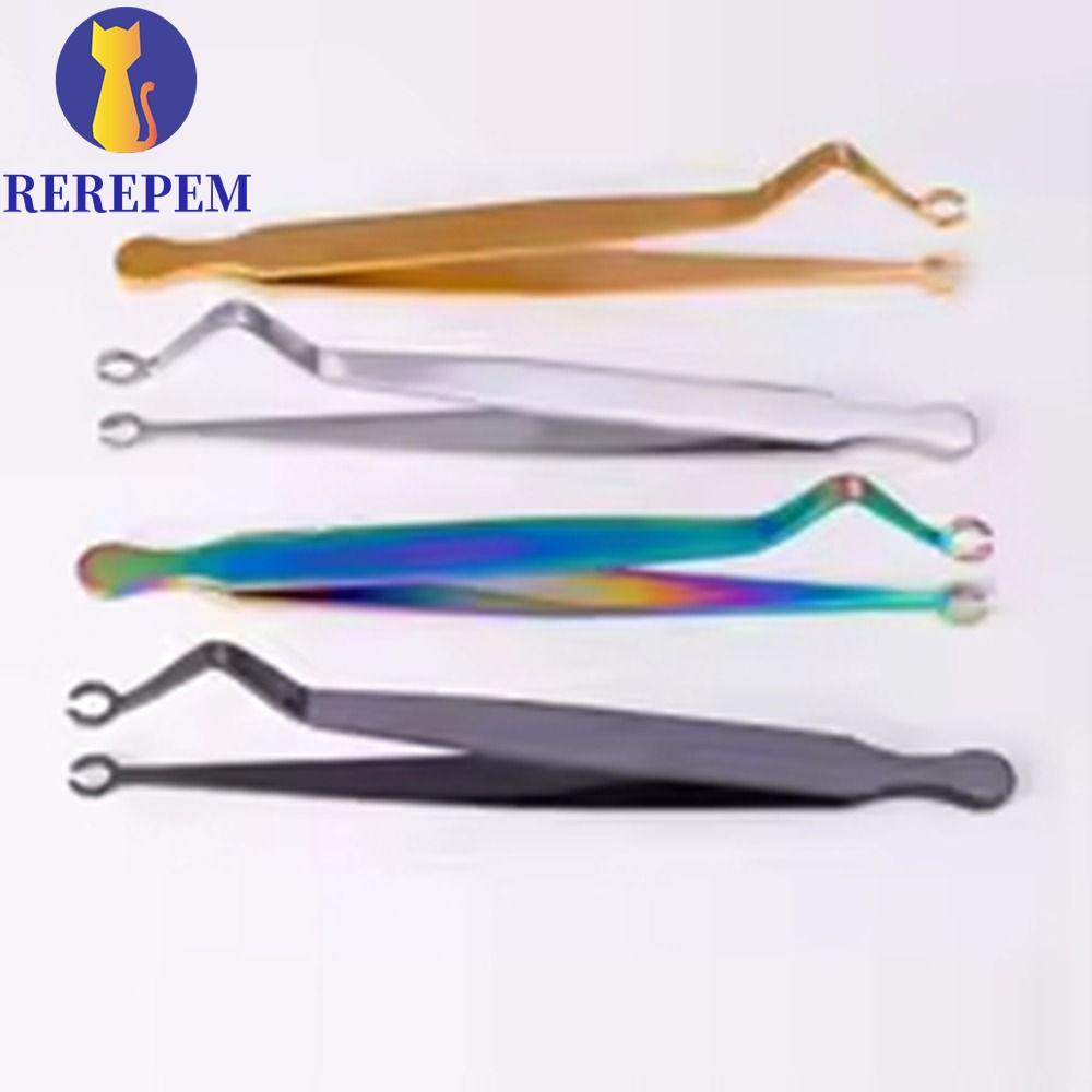 MARTIN1 Body Piercing Tool, Thép không gỉ Ear Stud Dermal Forceps, Micro-blooding Navel Stud Septum 