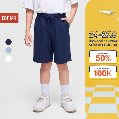 Quần short bé trai CANIFA chất cotton mềm mại thoáng mát 2BS25S007