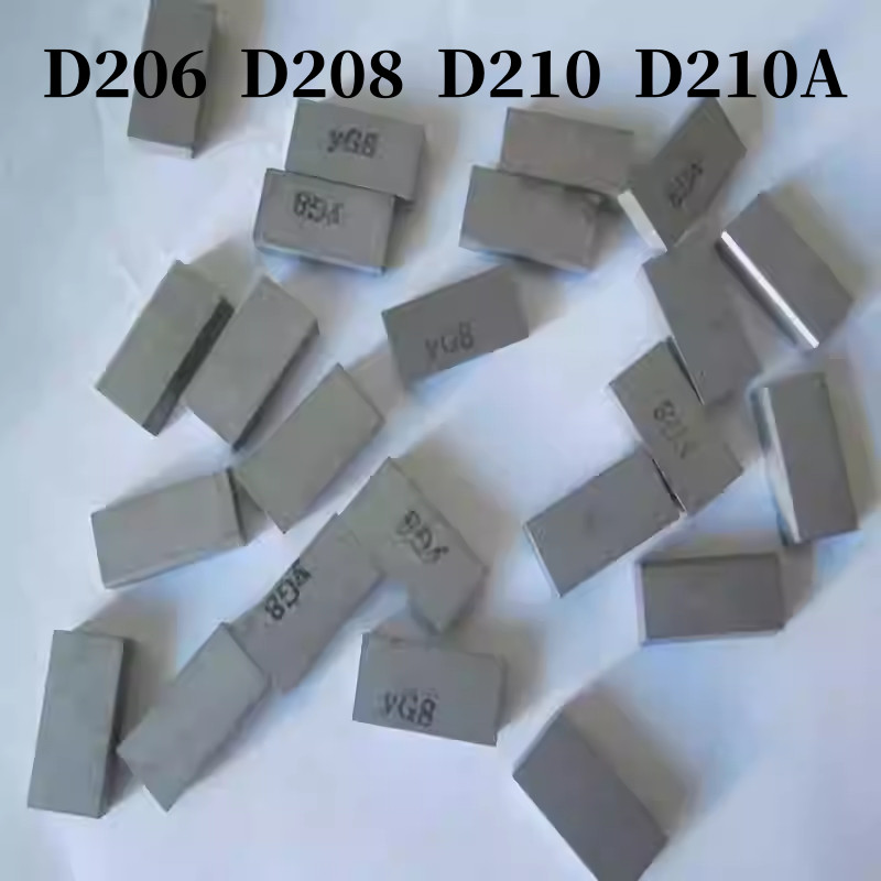 Đầu công cụ hàn cacbua Zhuzhou Hình chữ nhật YW2YT15YG8 D206 D208 D210 D210 D210A