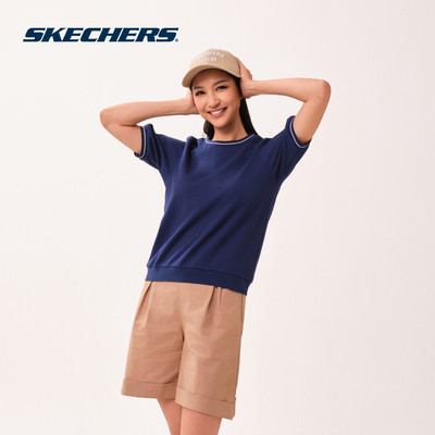 Áo Thun Tay Ngắn Nữ Skechers Skechers Authentic Lounge Short Sleeve Tee - SL226W189-00U6