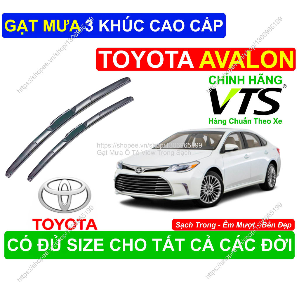 Gạt Mưa 3 Khúc Cao Cấp, Gạt Mưa Kính Lái Toyota Avalon, Cặp Gạt Mưa Kính Lái Toyota Avalon,  Toyota 
