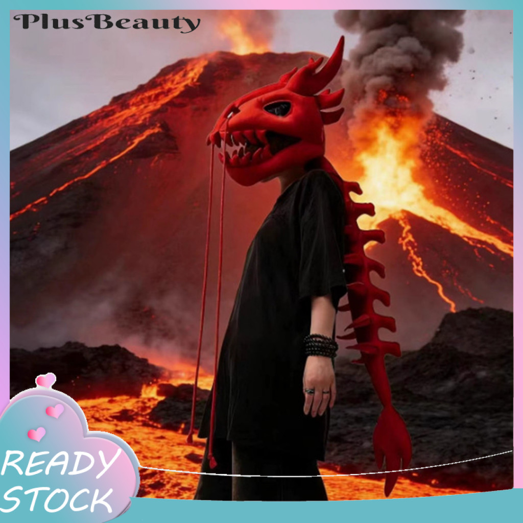 < Pluscloth > Trung Quốc Loong Dragon Skull Headgear 3d Dragon Bone Trang phục Prop Sang trọng Head 