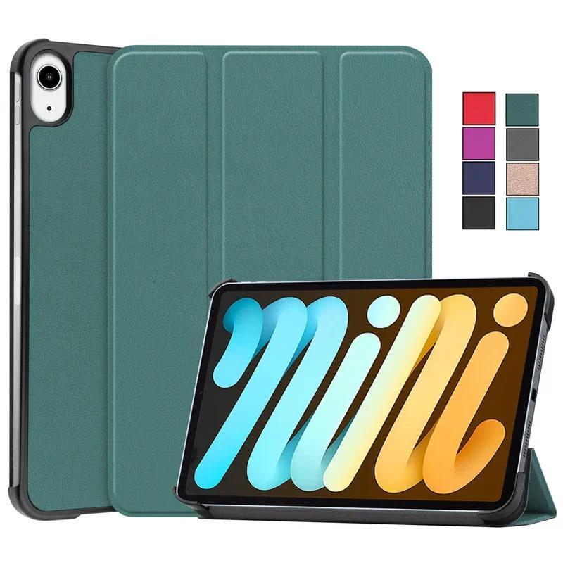 Dành Cho Apple iPad Mini 7 Ốp Lưng 8.3 "Ba Gấp Da Đứng Cứng Thông Minh Cho Coque iPad Mini 7 8.3 inc