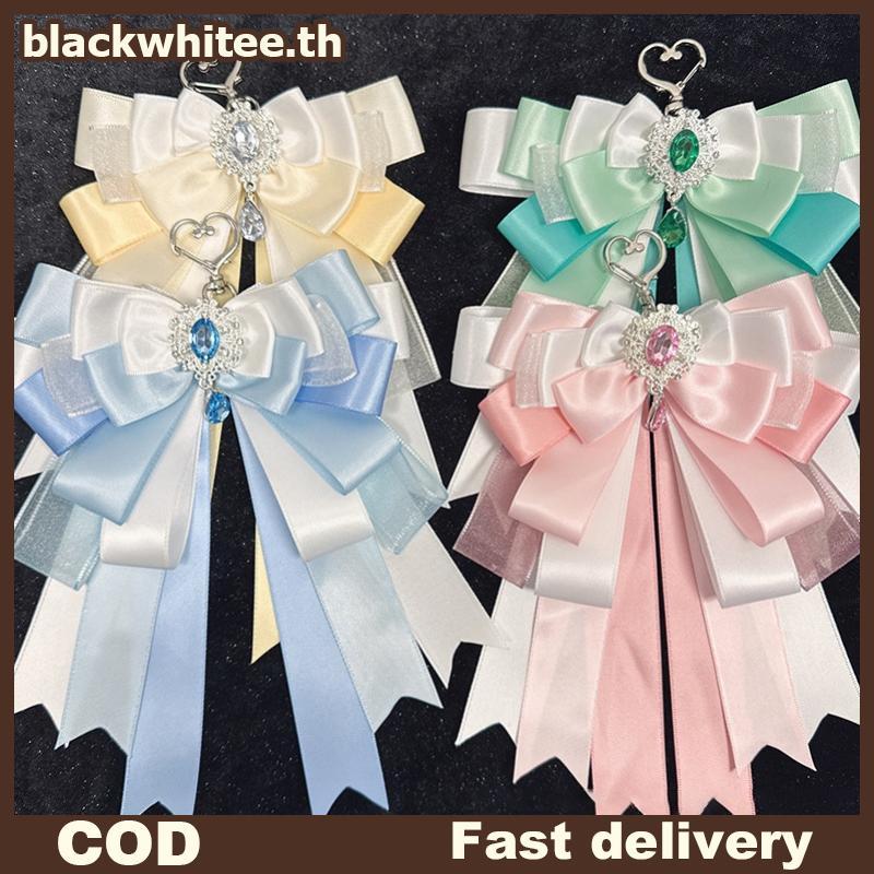 BWHTE Kawaii Lolita Anime Itabag Hai Lớp Nơ Ruy Băng Mặt Dây Chuyền DIY Túi Đeo Vai Đáng Yêu Cho Thi