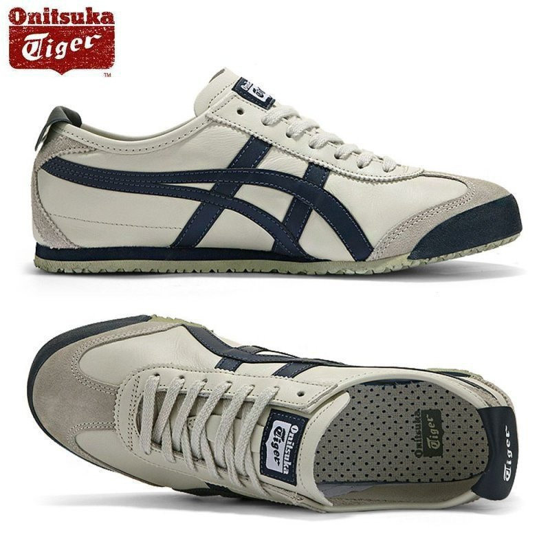 Giày da chống trượt Asics Onitsuka Tiger (Tiger) Mexico 66 dành cho nam và nữ, Giày chạy bộ thể thao
