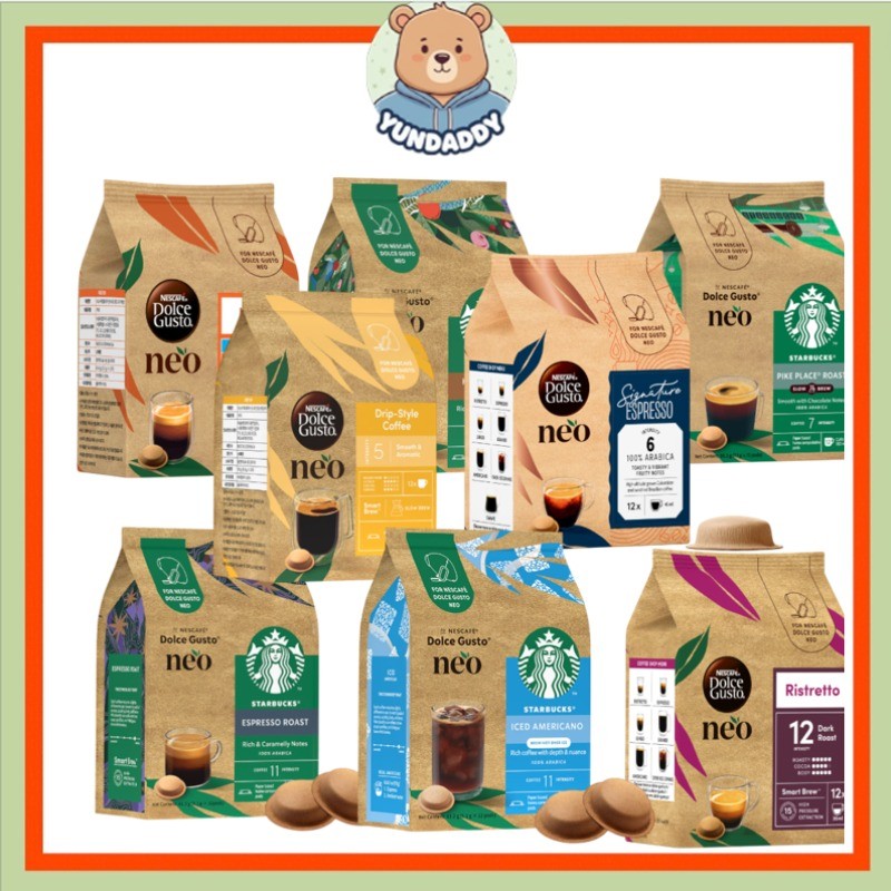 [Starbucks] Cà phê NESCAFE Dolce Gusto NEO 12 viên (Viên nang cà phê Dolce Gusto)
