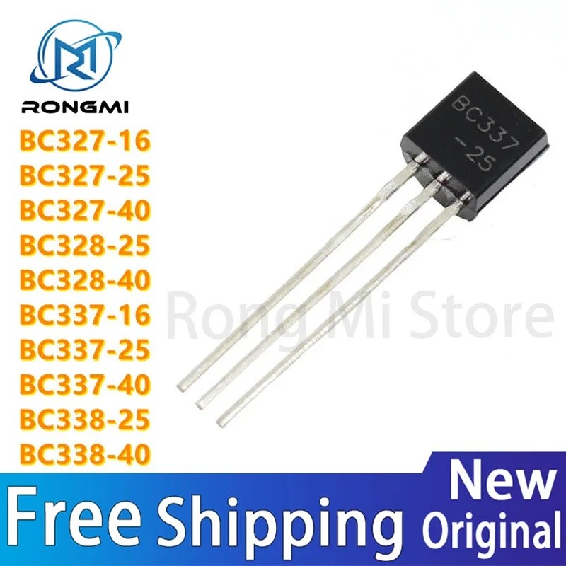 100 Chiếc BC327-16 BC327-25 BC327-40 BC328-25 BC328-40 BC337-16 BC337-25 BC337-40 BC338-25 BC338-40 