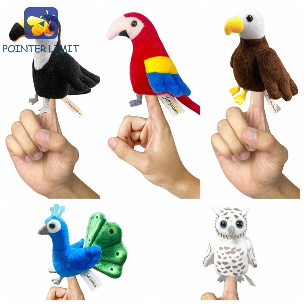 POINTER LIMIT Bird Finger Puppet, Kể chuyện Búp bê sang trọng Vẹt Finger Doll, Giáo dục sớm Thú nhồi