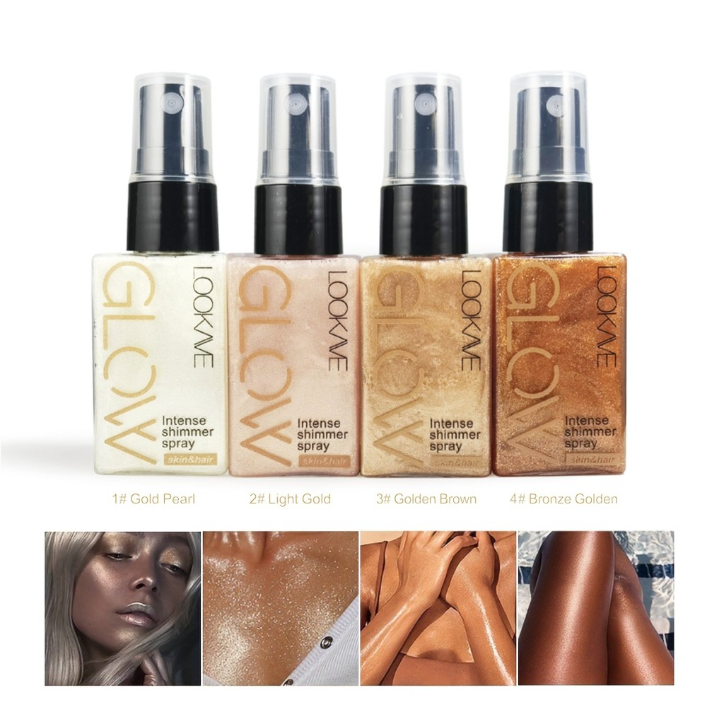 Liquid Highlighter Glow Mist Shimmer Spray Intense Shimmer Face Body