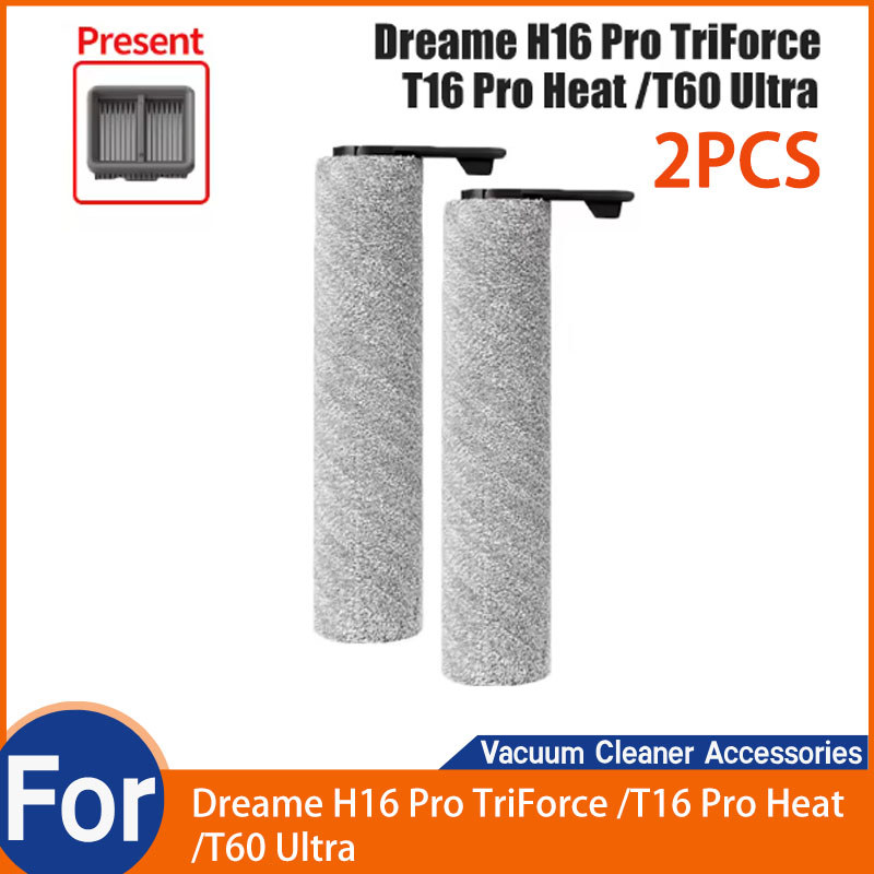 Dành cho Dreame H16 Pro TriForce / T16 Pro Heat / T60 Ultra Brush Roller Hepa Filter Phụ tùng (2 Con