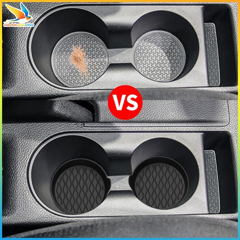 Colorfulswallowfree Car Coaster Thảm Silicon Chống Trơn Trượt Cho Ô Tô Cốc Nước Nội Thất Tự Động Chố