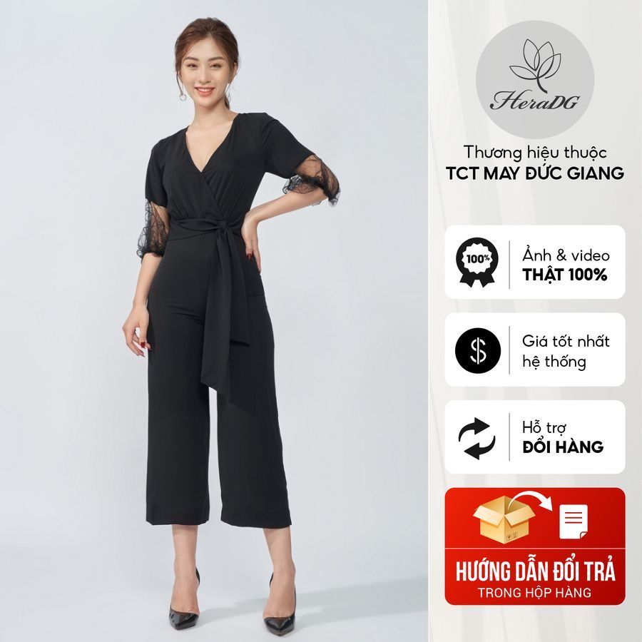 Jumpsuit tay phối ren HERADG - SJS20006