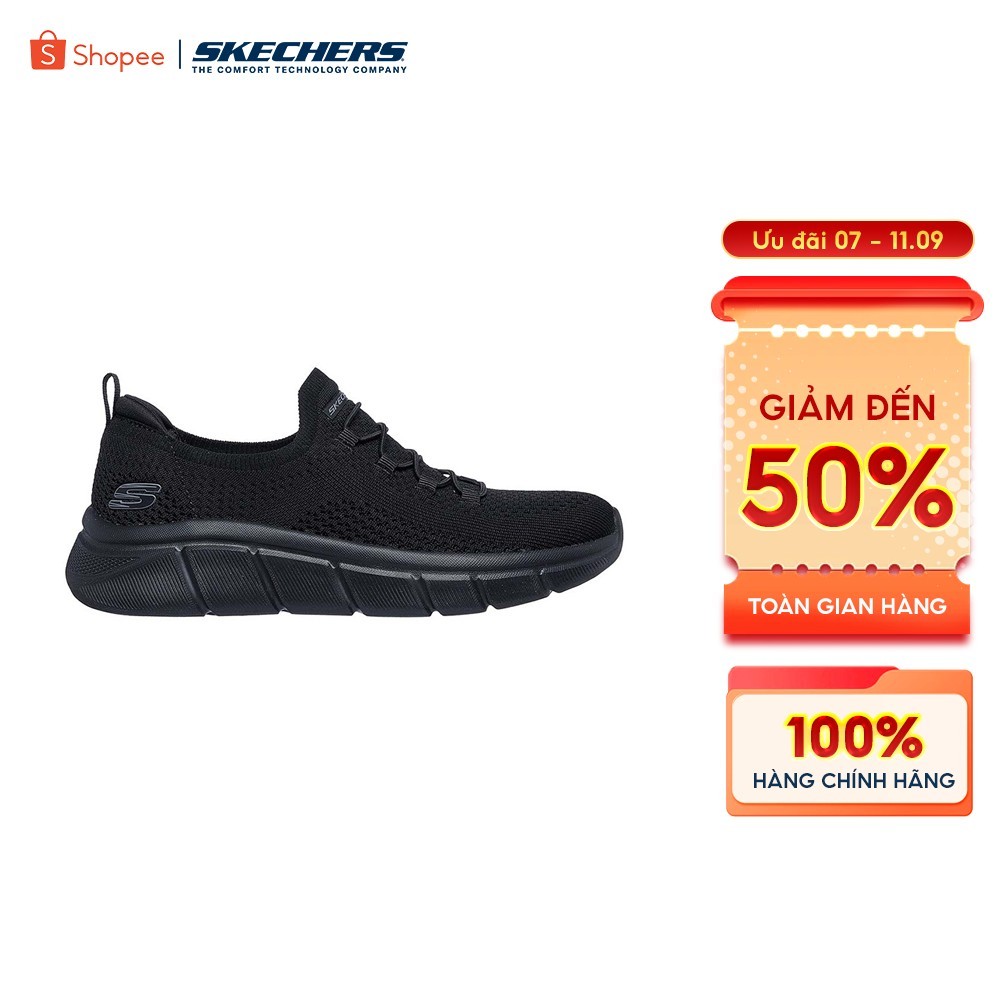 Giày Thể Thao Nữ Skechers BOBS Sport Flex Flow Jaunty Spring Thường Ngày - 898034-BBK Memory Foam On