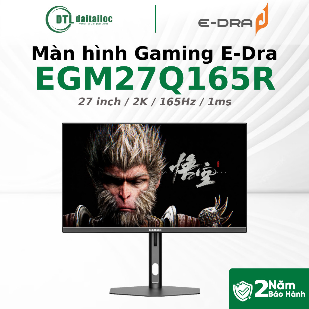 Màn hình E-Dra EGM27Q165R 27 inch 2K 165Hz 1ms I Chính hãng I Bảo hành 24 tháng