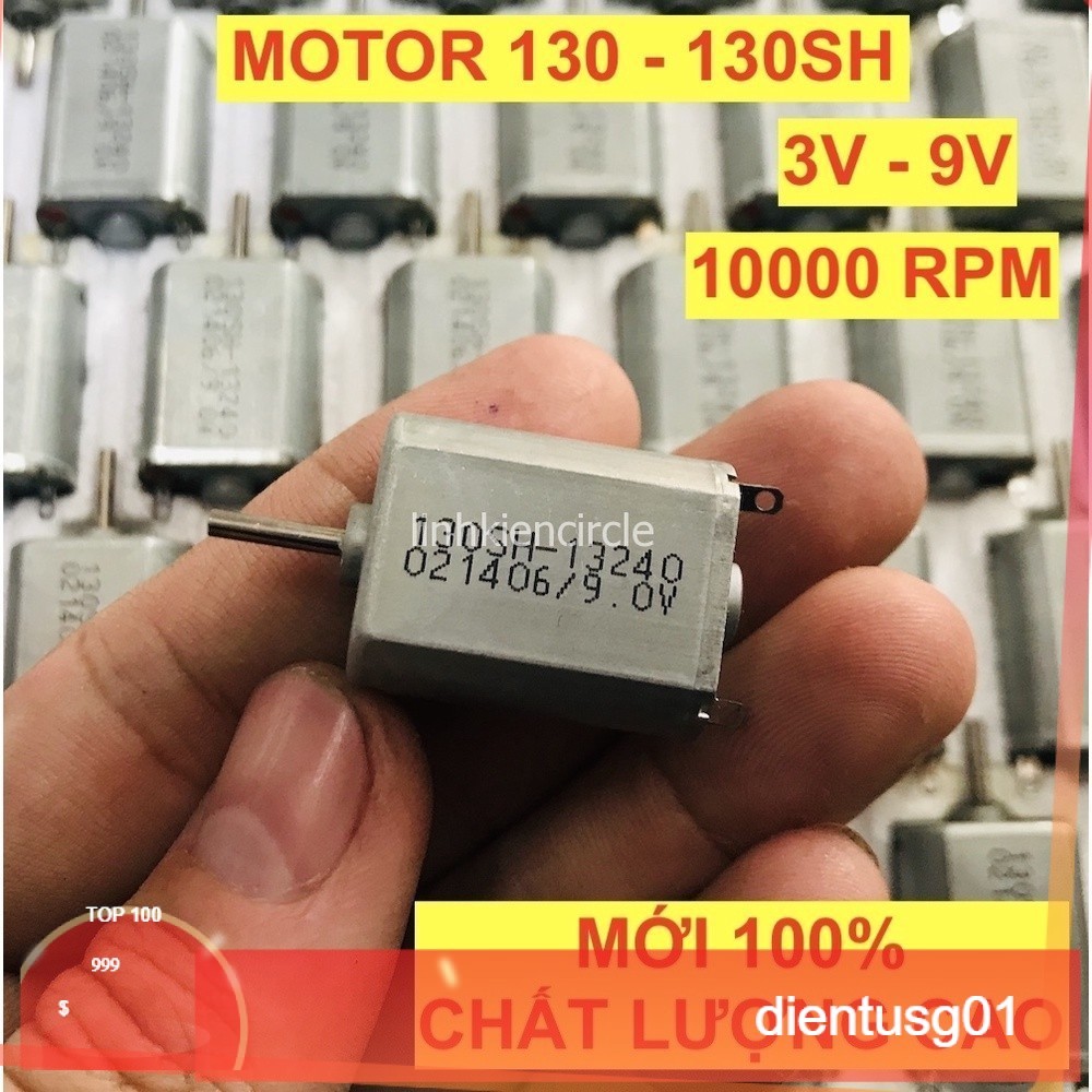 [HCM]Motor mô tơ 130 mã 130SH 3V - 9V tốc độ 10000 RPM tiết kiệm điện chất lượng cao - LK0114