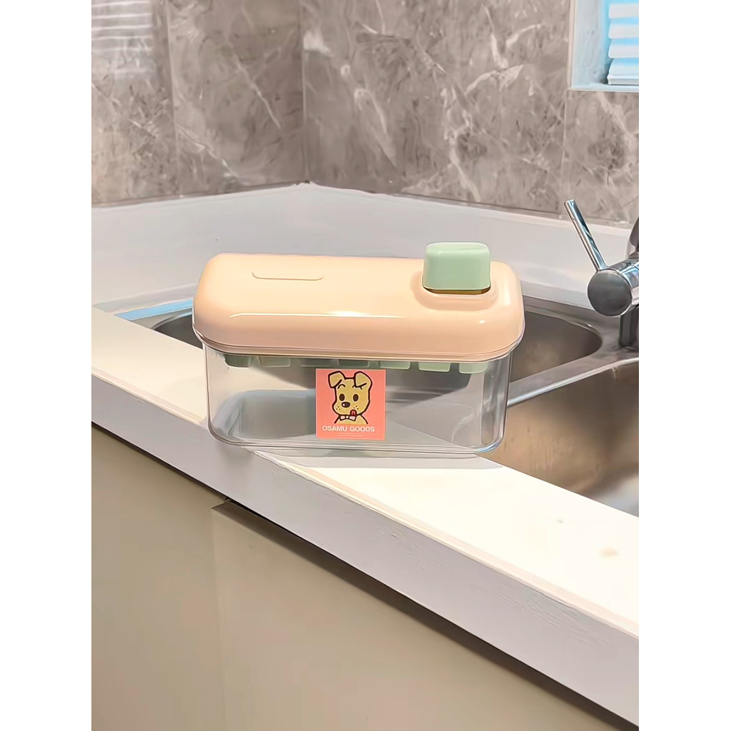Harada Ice Cube Ice Cube Ice Mold Hộ Gia Đình Cấp Thực Phẩm Dung Tích Lớn Ice Cube Ice Storage Box P