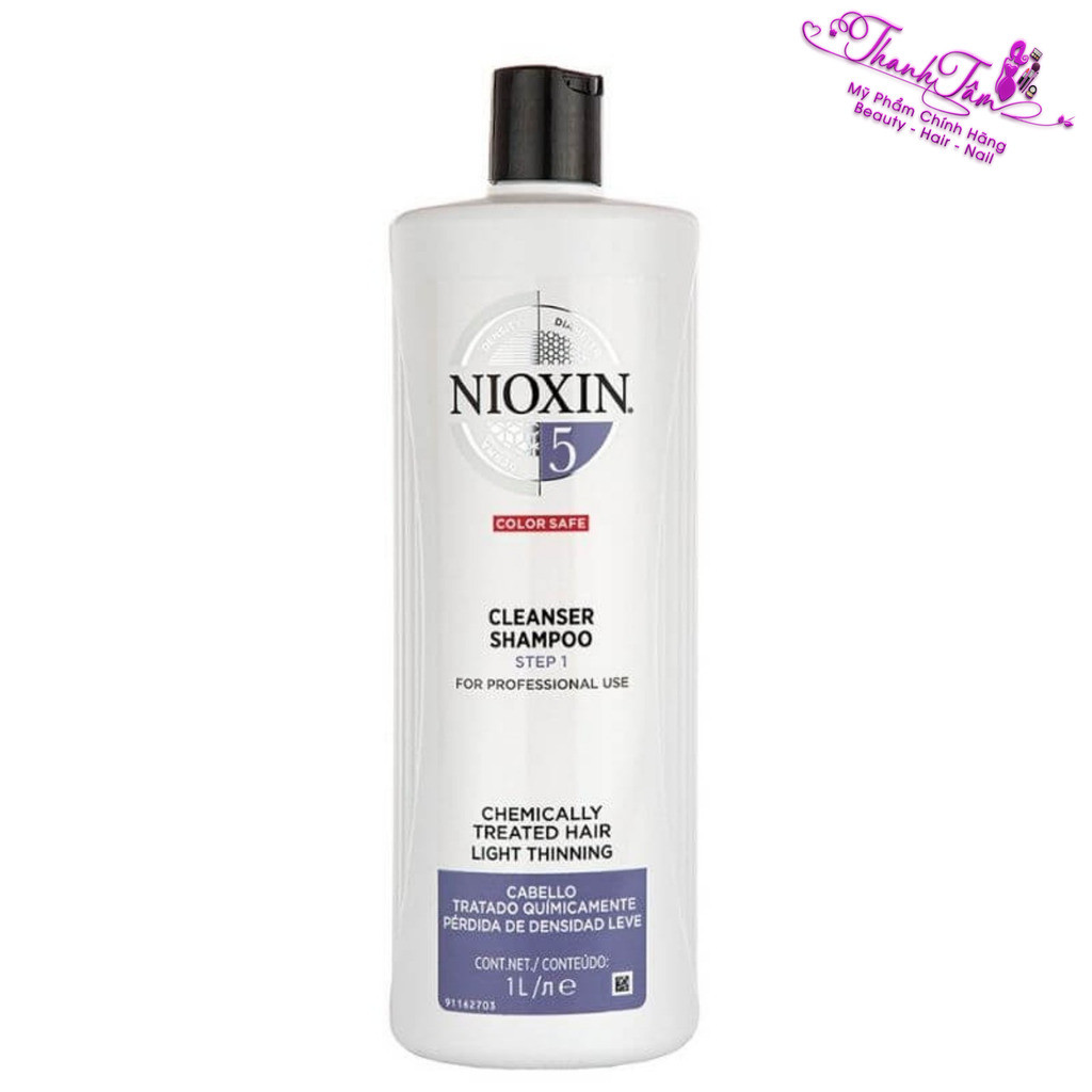 Dầu gội chống rụng tóc Nioxin System 5 Shampoo 1000ml ( New 2024) - NN