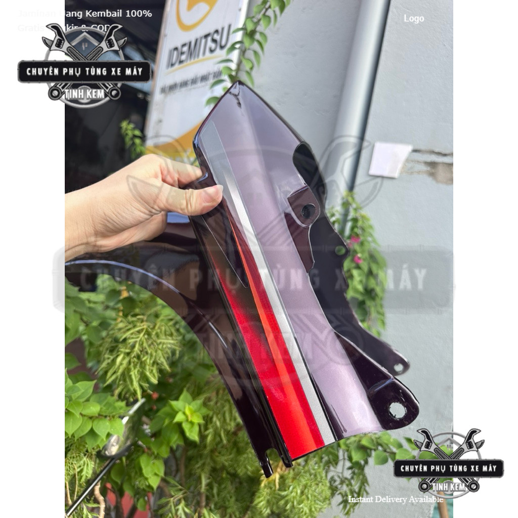 Đuôi sau xe super dream sẵn tem 2001 đỏ ,hàng cao cấp nhựa NS ABS