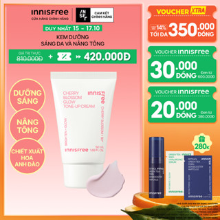 Kem nâng tông, dưỡng sáng làm đều màu da từ hoa anh đào INNISFREE Cherry Blossom Tone Up Cream 50ml