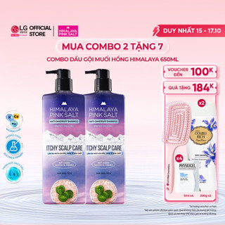 [LG Daily Beauty Official] Combo 2 dầu gội muối hồng giảm gàu ngứa Himalaya Pink Salt Itchy Scalp Care 650ml