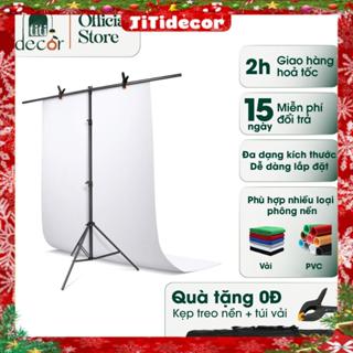  Bộ khung treo phông nền chụp ảnh cao tới 2.6m decor góc chụp ảnh tặng kẹp chuyên dụng – TiTi Decor 