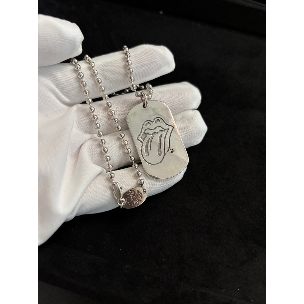 Chrome Hearts  Vòng cổ Bạc 925 Vòng cổ vuông lưỡi lớn 0132