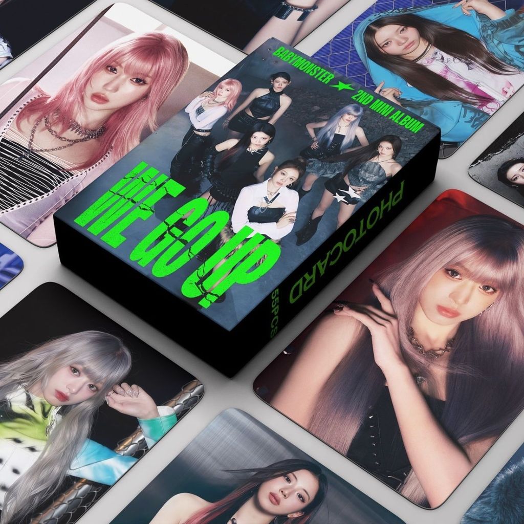 55 Miếng babymonster Baby Monster Album Mới Chúng Tôi Đi Lên Mini Album 2 Thẻ Zheng Yaxian ASA RAMI