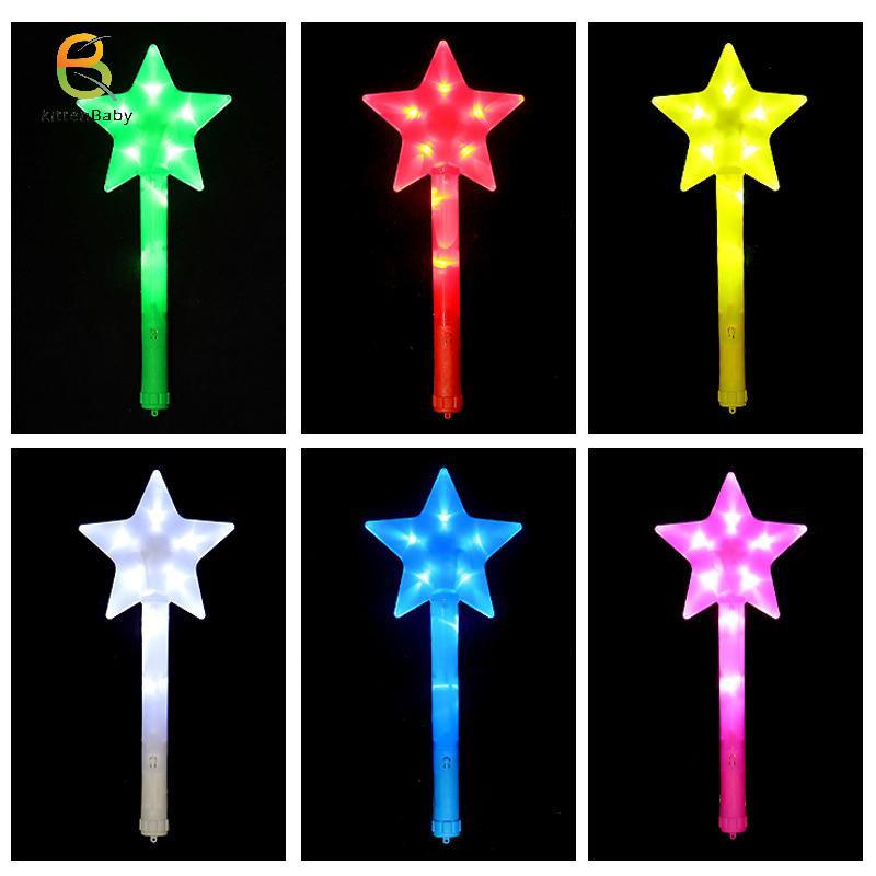 [Baby-t] Pentagram Star Glitter Sti Luminous Flat Star Light Sti Concert Đồ dùng cổ vũ [mới]