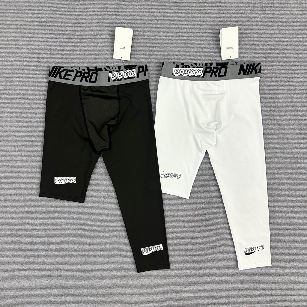 Nam Nữ Thể Dục Chạy Bộ Tập Legging Mỹ Quần Legging Một Chân Bóng Rổ Crop Quần Legging