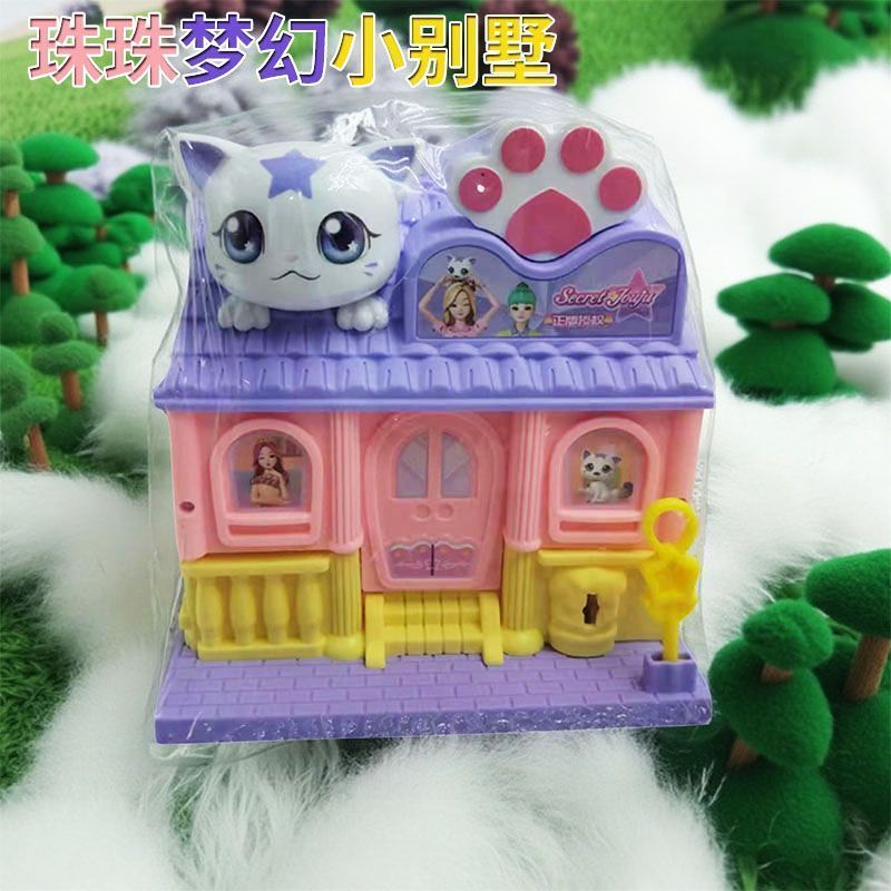 Zhuzhu Fantasy Villa 4g Trẻ Em Đồ Chơi Trẻ Em Nhà Nhỏ Đồ Chơi Đa Dạng Hut Quà Tặng